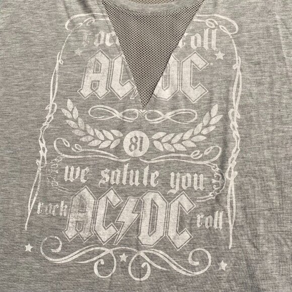 AC/DC T-Shirt Tee Women's Size M For Those About To Rock We Salute You 80s Music - Picture 2 of 12